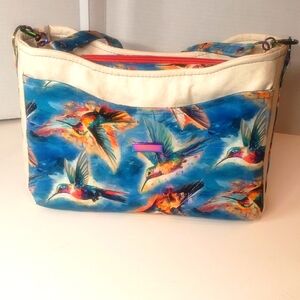 Colorful Hummingbird Print Women's Bag